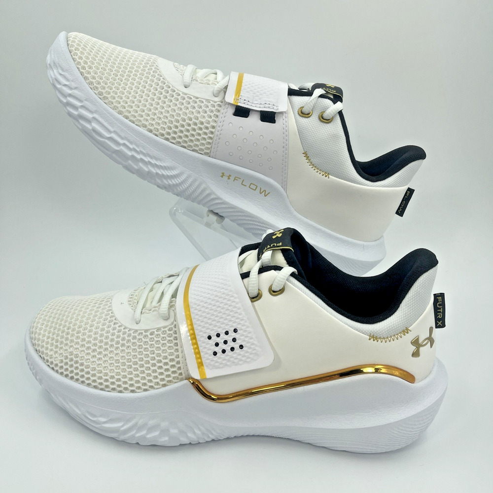 Under Armour FUTR X Sneakers Men’s 11 White Gold New Basketball Training Shoes